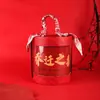 En Stock Cubo de Abrazo de PVC de Alto Valor Recuerdos de Boda Empaques de Boda Atmósfera Caja de Regalo Nominada Medalla de Oro