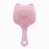 Peine de cojín de aire de gato de dibujos animados color caramelo, peine para el cabello de moda para niña, portátil, peine de masaje relajante con cojín de aire