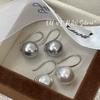 Onihan Plata Esterlina S925 Estilo Coreano Retro de Alta Gama Estilo Hepburn Aretes de Perlas Elegantes Elegantes Combinan con Todo Moda