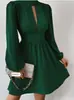 Vestido sin mangas Shein Prive con cuello de ojales
