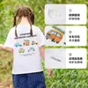 [100% Algodón] Ropa Infantil Cotton Hall Camiseta de Puro Algodón Manga Corta Clase A Antibacteriana Camiseta de Manga Corta para Niñas Clase A