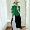 Blusa Feminina Estilo Chinês com Botão Top Retro Elegante Casual Primavera e Outono Nova Solta Plus Size Cardigan Jaqueta Plissado