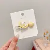 Pinzas para el cabello coloridas, artísticas y coquetas modelo 2025, pinzas de pico de pato estilo universitario para chicas dulces, pasadores para el cabello de estudiante, accesorios para el cabello de alto valor