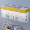 Cubierta para Aire Acondicionado Cortina a Prueba de Viento Cubierta Completa para Pared Cubierta contra Polvo No Necesita Quitar al Encender Aire Acondicionado Midea Gree Set Montado en Pared Universal a Prueba de Viento