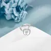 Anillo Cruzado Europeo y Americano para Huella de Pie de Bebé Ángel Joyería Popular Regalo para Mamá Diseño de Moda Anillo de Plata S925