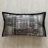 Capa de Almofada de Sofá de Pelúcia Leve de Luxo Sem Enchimento Modelo de Quarto de Hotel Almofada de Cabeceira Almofada de Tatami para Cintura Encosto