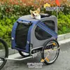 Remolque Trasero para Bicicleta para Perros Medianos a Grandes, Transportín para Mascotas de hasta 40 kg, Remolque de Carga para Perros y Gatos para Ciclismo al Aire Libre