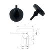 Suministros del Fabricante Tapón de Silicona Tipo T, Tapón de Goma Roscado Cilíndrico, Tapón Cónico de Silicona a Prueba de Polvo, Hebilla de Sellado, Tapón de Sellado