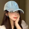 Boné de beisebol de brim lavado estilo coreano, nicho, para mulheres, verão, circunferência da cabeça grande, afina o rosto, proteção solar, aba de pato, novo modelo 2026