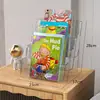 Estantería de escritorio, organizador de almacenamiento para libros ilustrados infantiles, pequeño revistero, caja organizadora transparente de acrílico con diseño de árbol Oxford