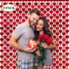 Amazon Día de San Valentín Fiesta Color Amor Cortina de Lluvia Cortina de Puerta Boda Escena de Boda Decoración Pared de Fondo