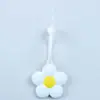 Colgante Llavero Botella de Agua de Goma Suave PVC Accesorio Taza Térmica Colgante de Flor Colorida Dopamina
