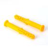 Tubo de expansión de plástico pequeño corvina amarilla tornillo de expansión taco de expansión tapón de goma anclaje de expansión venta al por mayor 6mm 8mm 10mm
