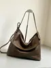 Suministro Exclusivo Transfronterizo Piel de Vaca de Primera Capa Piel Suave Bolso de Hombro Único para Mujer Viaje Sencillo Gran Capacidad Bolso de Axila Bolso Tote de Cuero Genuino para Mujer