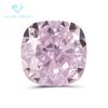 Fertilizante de grado 9A cuadrado rosa claro corte de hielo diamante de alto carbono cojín Diamante rosa claro corte de hielo circón
