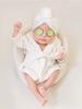 Albornoz para fotografía de recién nacidos, pijamas para baby shower, ropa para estudio fotográfico, pijamas de forro polar coral grueso para bebé