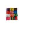 Clip de madera color madera 3.5*0.7cm mini caricatura clip pequeño de madera 10 colores puede sujetar papel tarjeta pared de fotos clip de madera