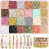 Ventas Directas de Fábrica Transfronterizo Amazon Cuentas Letras Arcilla Suave de Colores 6mm Set de Joyería DIY Caja de Cuentas Envío 48H