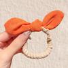 Anel de cabelo infantil de orelha de coelho fofo e doce coreano lote de cor dopamina corda de cabelo para rabo de cavalo alto acessórios de cabelo de temperamento atacado