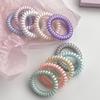Anillo para el cabello con línea telefónica elegante de estilo coreano, cuerda para el cabello para mujer, cuerda para la cabeza de color gelatina transparente, banda de goma para mujer, pulsera para cola de caballo para el cabello para mujer