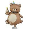 Nuevo Globo de Aluminio Mate Mate Esmerilado 3D Oso Arcoíris Cactus Tulipán Decoración Fiesta de Cumpleaños