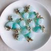 Acessórios de joias DIY verão fresco resina morango incrustado pérola pingente brincos brincos Joia pingente