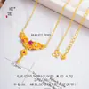 Puzuoqiang Proteção de Cor Ouro Areia Diamante Incrustado Flor das Três Vidas Flor Lilás Flores Florescentes Como Brocado Colar com Franjas Estilo Chinês Luxo Leve Corrente para Clavícula