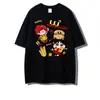 Camiseta Casual de Manga Corta de Algodón 100% Vintage de Calle Verano para Mujer Ins Trendy Nicho Versátil Único