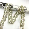 Nuevas 4CM de ancho encaje hueco estilo nacional línea dorada accesorios para ropa cheongsam Hanfu accesorios para ropa de mujer al por mayor