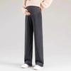 Pantalones de maternidad para primavera y otoño, Pantalones de pierna ancha para uso en exteriores, Pantalones casuales rectos adelgazantes de talla grande para mujeres embarazadas, Atuendo de primavera