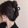 Horquilla Acrílica de Lazo Dorado para Mujer Verano Volumen de Cabello Pinza para Cabello Multicabezal Moda Combinable Pinza de Tiburón