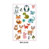 Adesivos de Tatuagem de Animais de Desenho Animado Novos Transfronteiriços Infantis Ecológicos Personalidade Criativa Presente Brinquedo Adesivos Tatuagem