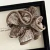Goma para el pelo de punto de colores degradados estilo coreano y japonés con diseño único y borde fruncido para coleta