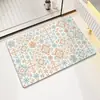 Alfombra de Piso Absorbente Moderna y Sencilla para Baño, Alfombrilla Antideslizante de Secado Rápido para Baño, Alfombra para Entrada de Dormitorio