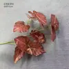 Planta Verde Simulada Folha de Lírio Calla Impressa em 3D Folha de Floresta Chuvosa de Primavera Decoração de Casamento Corredor de Flores Planta de Parede Decoração Folhas