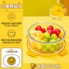 Fiambrera de vidrio DUCK para trabajadores de oficina, recipiente especial para calentar frutas en el microondas, caja para mantener la frescura, fiambrera