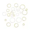 Anillo de Cuerda Retorcida de Bucle Cerrado de 14K con Hilo Abierto Anillo Espaciador para Pulsera DIY Anillo Conector Accesorios para Joyería Materiales al por Mayor