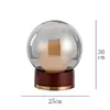 Lámpara de Mesa de Vidrio Decorativa para Sala de Estar, Lámpara de Mesita de Noche para Dormitorio, Lámpara de Diseñador de Lujo Minimalista Nórdico, Modelo Creativo