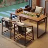 Mesa de té estilo mediados de siglo, mesa de té de madera maciza estilo chino nuevo, mesa de té pequeña para balcones, mesa de té modelo nuevo 2026, mesa de té baja, mesa de té de 60 cm de alto