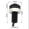 Lámpara ojo de águila 18mm luz LED diurna para coche moto modificada lámpara decorativa con tornillo ultra delgada ladrón marcha atrás
