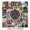 50 Pegatinas Decorativas Retro de Dibujos Animados Europeos y Americanos, Graffiti Creativo para Laptop, Maletas, Coches