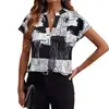 Nueva moda de ropa de manga corta para mujer con estampado transfronterizo europeo y americano Amazon AliExpress