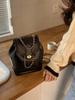 Mochila de Cadena Estilo Chanel para Mujer 2026 Nuevo Modelo, Súper Popular en Xiaohongshu, Mochila Estudiante de Moda, Bolso de Hombro de Cuero Encerado