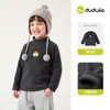 Camiseta de Invierno para Niños Dudu Family, Cuello Medio Alto, Capa Base Cálida para Niños, Ropa Casual de Invierno para Niñas, Ropa para Bebés y Niños, Moderna