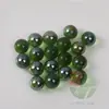 20 Unidades/pacote 16mm bolinhas de gude de vidro verde transparente 1.6cm verde escuro flash bola decorativa para aquário 120g