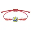 Pulseiras Populares Artesanais Tecidas de Liga Metálica Transfronteiriças para Baseball, Futebol, Basquete e Vôlei, Direto da Fábrica de Origem, em Estoque