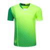 Uniformes de bádminton de secado rápido personalizados para hombres y mujeres, trajes de manga corta con cuello en V, camisetas de equipo de competición de voleibol y tenis absorbentes del sudor y transpirables