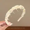 Diadema Floral con Dientes Estilo Francés para Mujer Modelo Nuevo 2026, Gama Alta, Elegante, Versátil, Diadema Antideslizante para Lavarse la Cara y Maquillaje