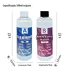 Silicone Platina Translúcido para Moldagem DIY Cola Ab de Alta Resistência ao Rasgo Cola Líquida para Moldes Resina de Moldagem Silicone para Artesanato