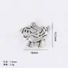 Venta caliente transfronteriza de Amazon aleación DIY accesorios para joyería hueco cabeza de vaca accesorios de cuchillo de luna curvo colgante para collar colgante
